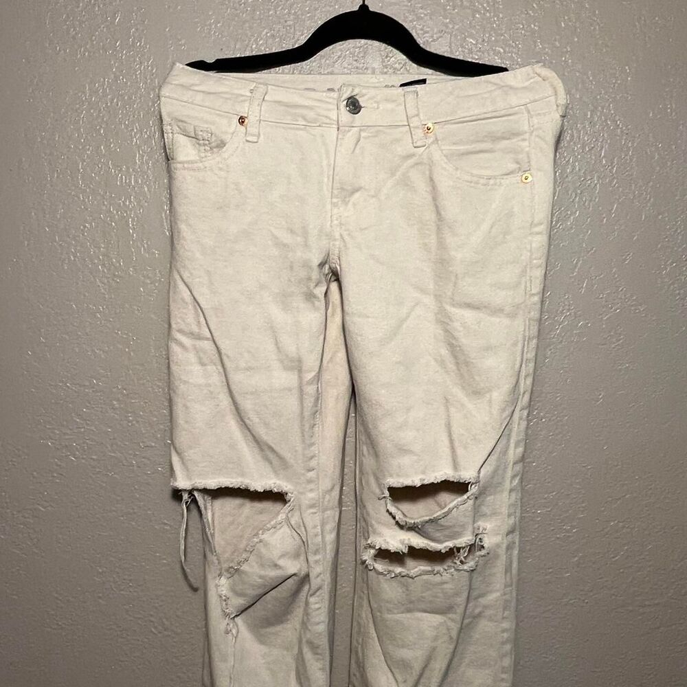 Song-kelly Women's Cream and White Jeans